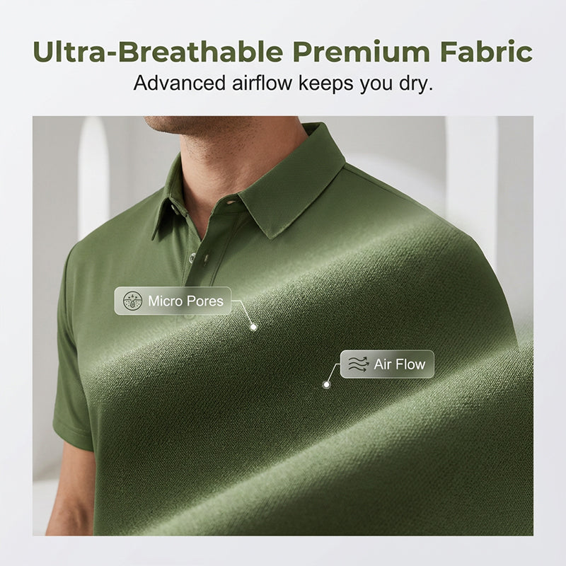T-shirt à col respirant pour homme, idéal pour l'été