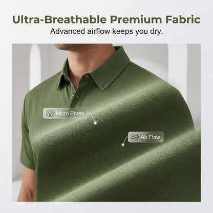 T-shirt à col respirant pour homme, idéal pour l'été