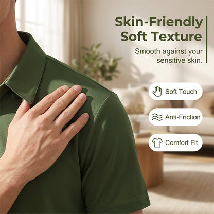 T-shirt à col respirant pour homme, idéal pour l'été