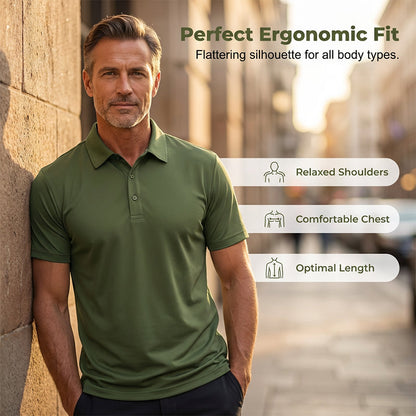 T-shirt à col respirant pour homme, idéal pour l'été