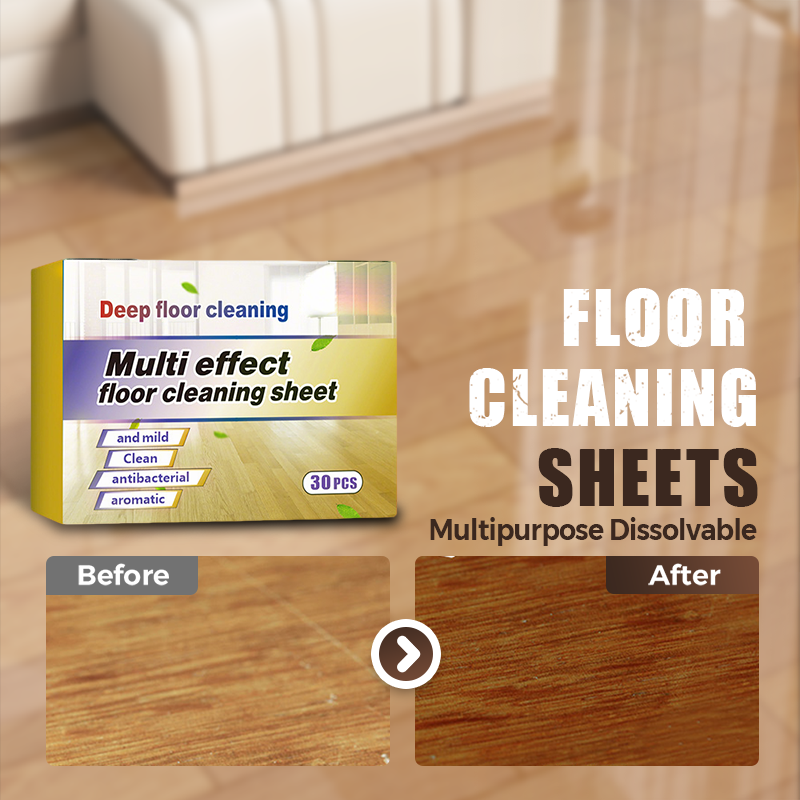 Feuilles nettoyantes multi-usages solubles pour sols