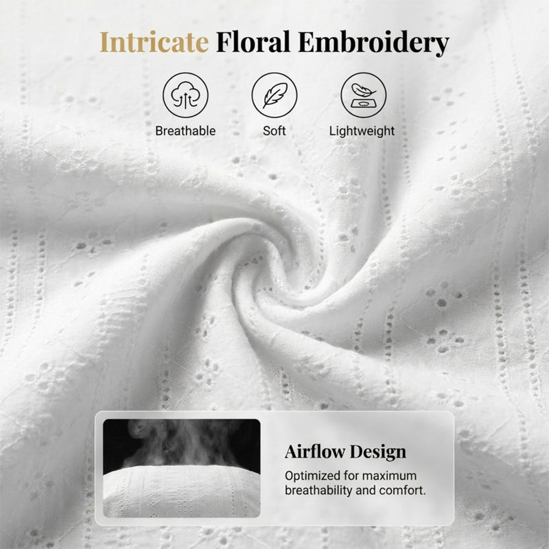 🧥LIMITÉ : 50% DE RÉDUCTION✨Cardigan Léger à Œillets – Maille Ajourée, Vaporeux, Été☀️