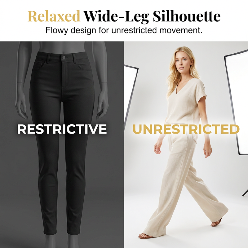 Ensemble 2 pièces décontracté pour femme – col en V, couleur unie