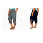 👖 OFFRE LIMITÉE : 50 % DE RÉDUCTION ! ✨ Pantalon Capri femme à taille élastique – Respirant, extensible, détail noué sur le côté 🌿