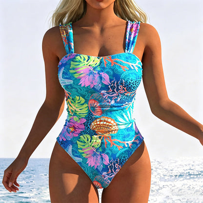 Maillot de bain une pièce imprimé moderne femme
