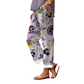 Pantalon décontracté à imprimé floral pour femme