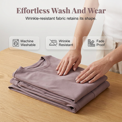 🌿💘 PROMO FLASH 50% ! Ensemble Décontracté Femme 2 Pièces – Tissu Premium Doux, Pantalon Large Confy, Silhouette Fluide, Parfait pour la Maison & le Quotidien 🏡