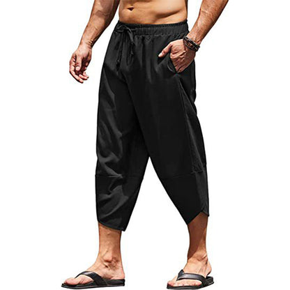 Pantalon capri bouffant décontracté pour homme