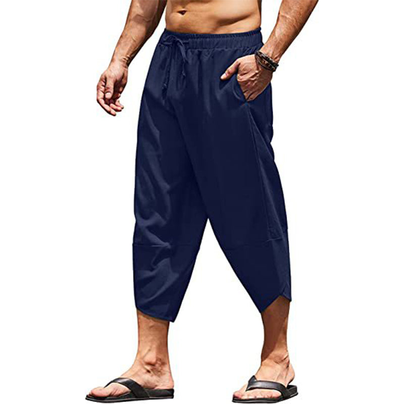Pantalon capri bouffant décontracté pour homme