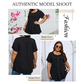 👚 50% DE RÉDUCTION ✨ T-shirt femme à plis devant & manches bouffantes – Doux, respirant & élégant – Parfait pour le bureau, le brunch ou les journées de printemps 🌸