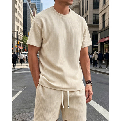 Ensemble Été Homme : T-shirt et Short Décontracté