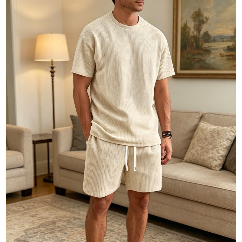 Ensemble Été Homme : T-shirt et Short Décontracté