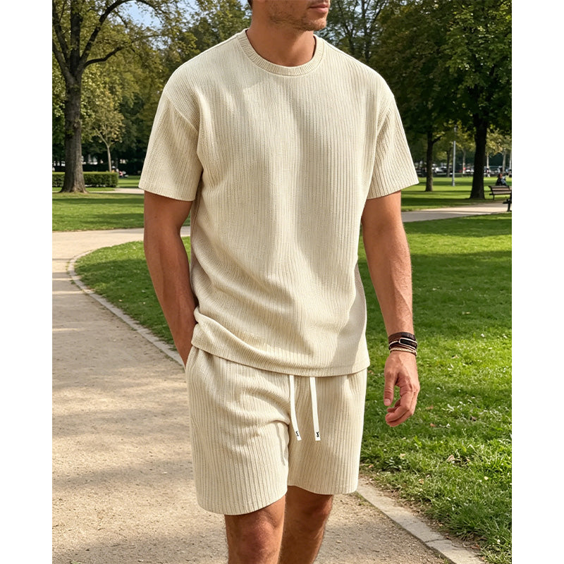 Ensemble Été Homme : T-shirt et Short Décontracté