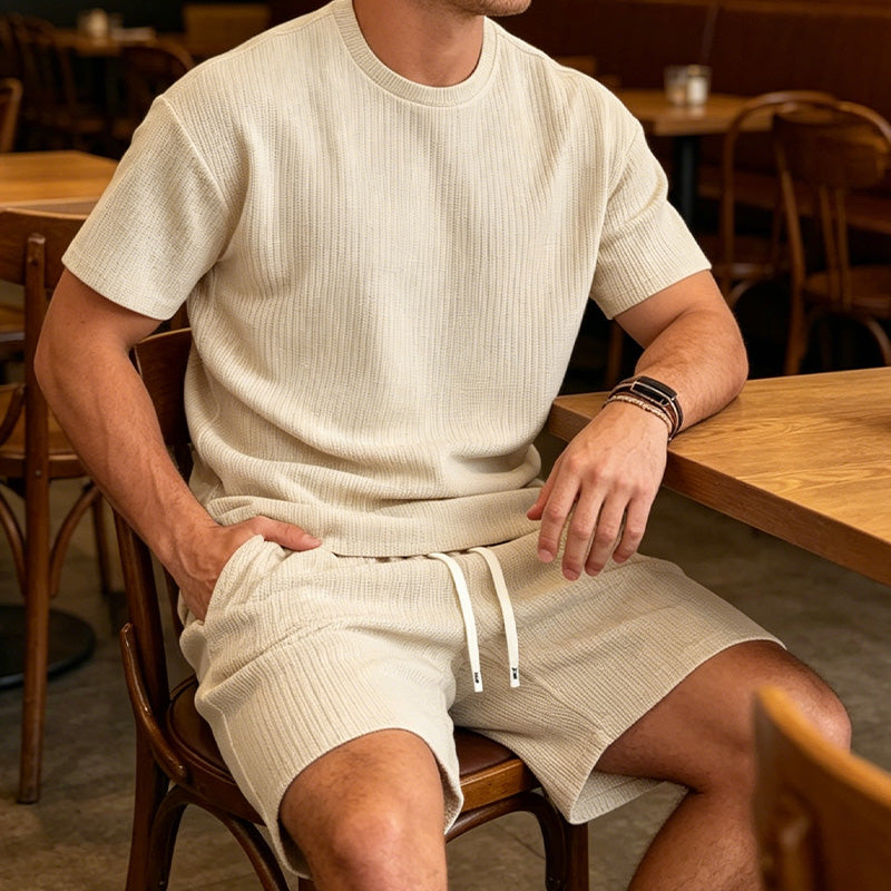 Ensemble Été Homme : T-shirt et Short Décontracté