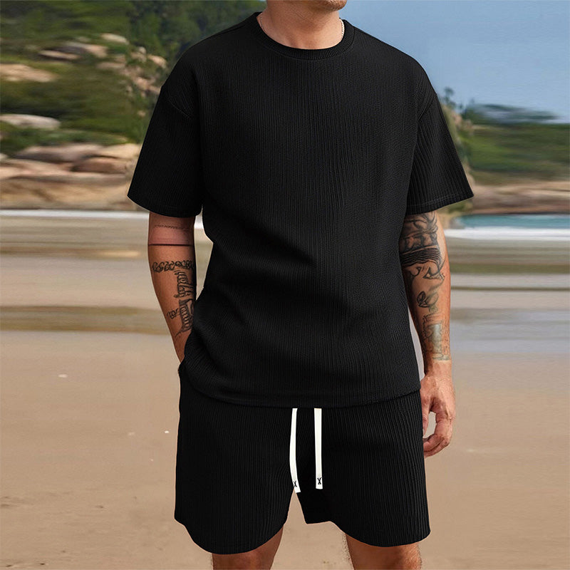 Ensemble Été Homme : T-shirt et Short Décontracté