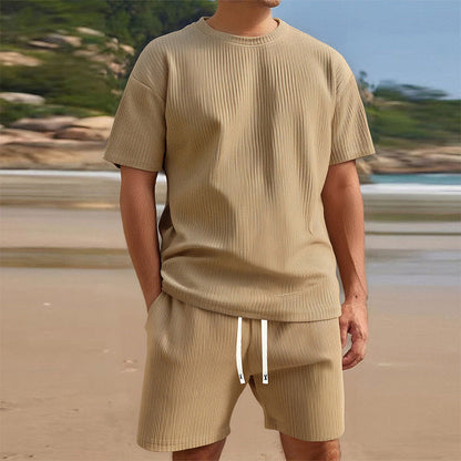 Ensemble Été Homme : T-shirt et Short Décontracté