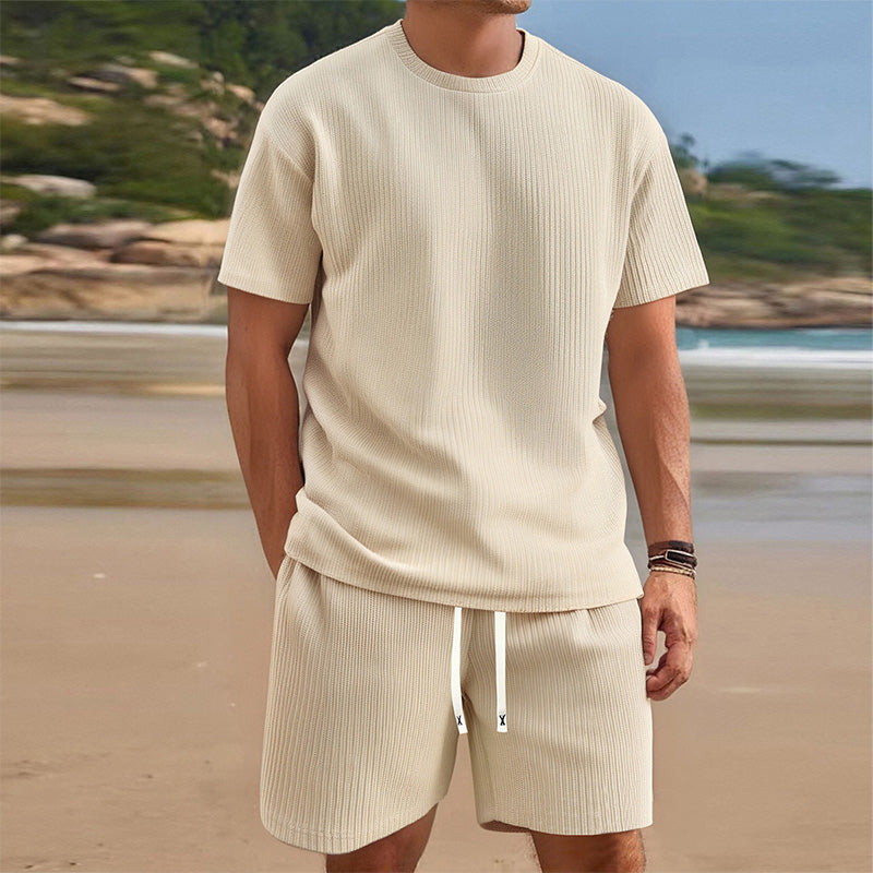 Ensemble Été Homme : T-shirt et Short Décontracté