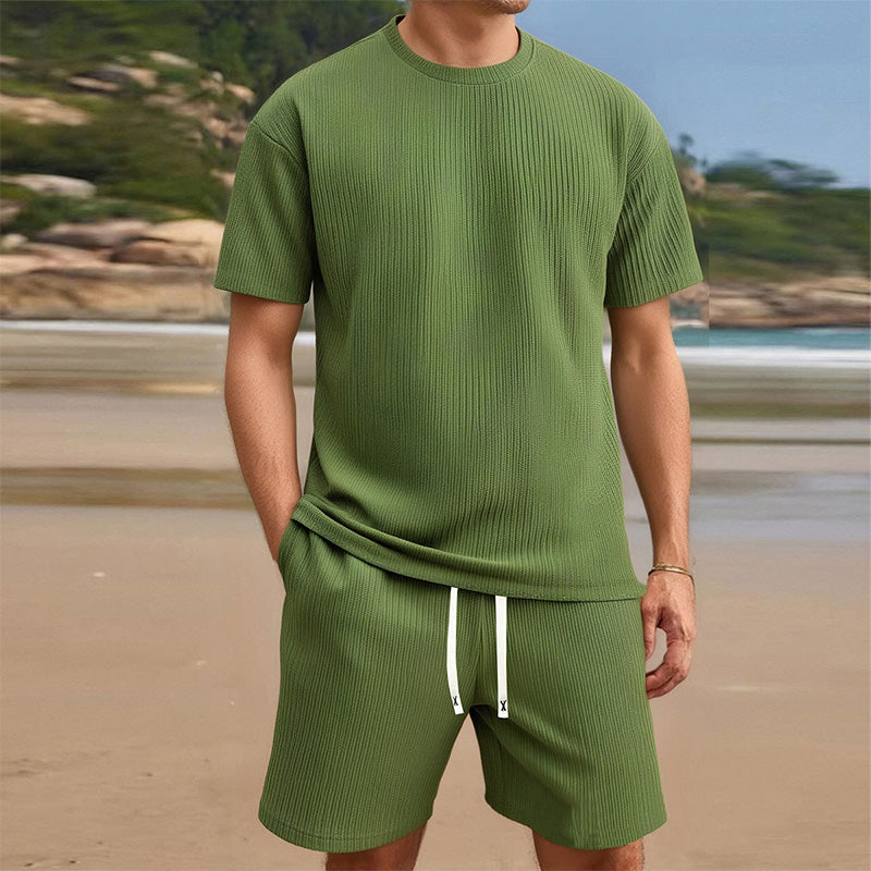 Ensemble Été Homme : T-shirt et Short Décontracté