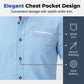 Chemise à manches courtes et col montant pour homme