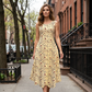 👗 Robe longue à fleurs sans manches pour femme — poches latérales, élégante et confortable 🌸