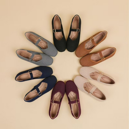 🔥Ballerines à bout carré respirantes