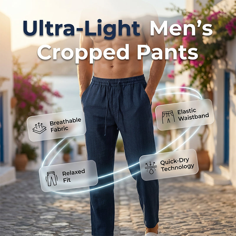 Pantalon Homme Léger Coupe Droite et Ample