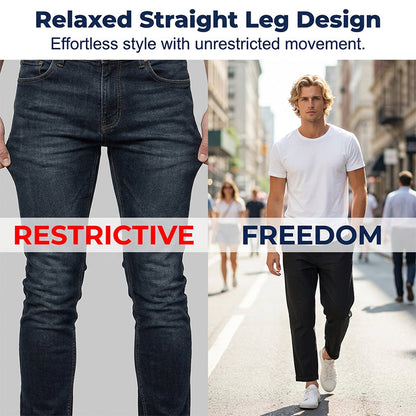 Pantalon Homme Léger Coupe Droite et Ample