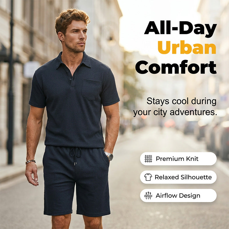 Ensemble Haut et Short en Maille pour Homme