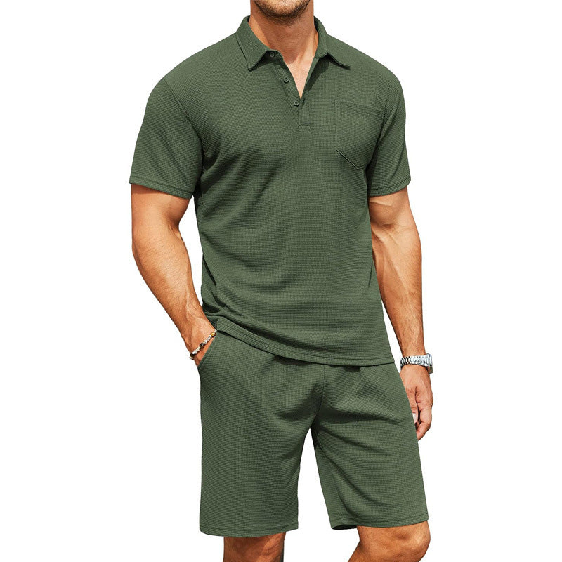 Ensemble Haut et Short en Maille pour Homme
