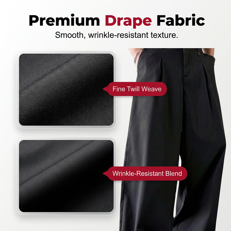 ⏰ Limité 50% de réduction ！！👖 Pantalon de costume classique pour hommes ✨ Jambe large, confortable et élégant