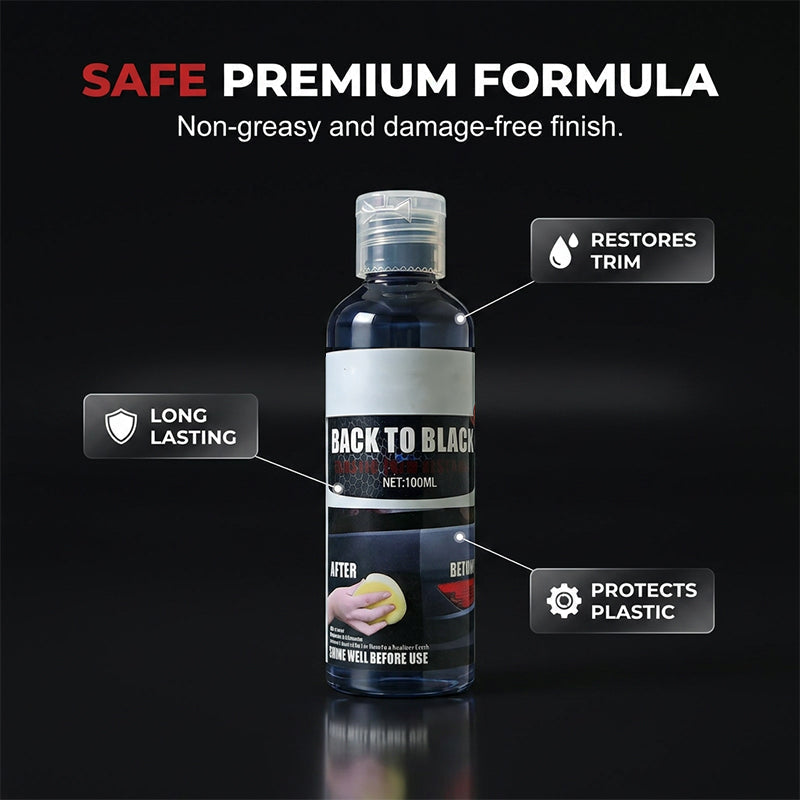 Produit professionnel pour raviver les plastiques automobiles