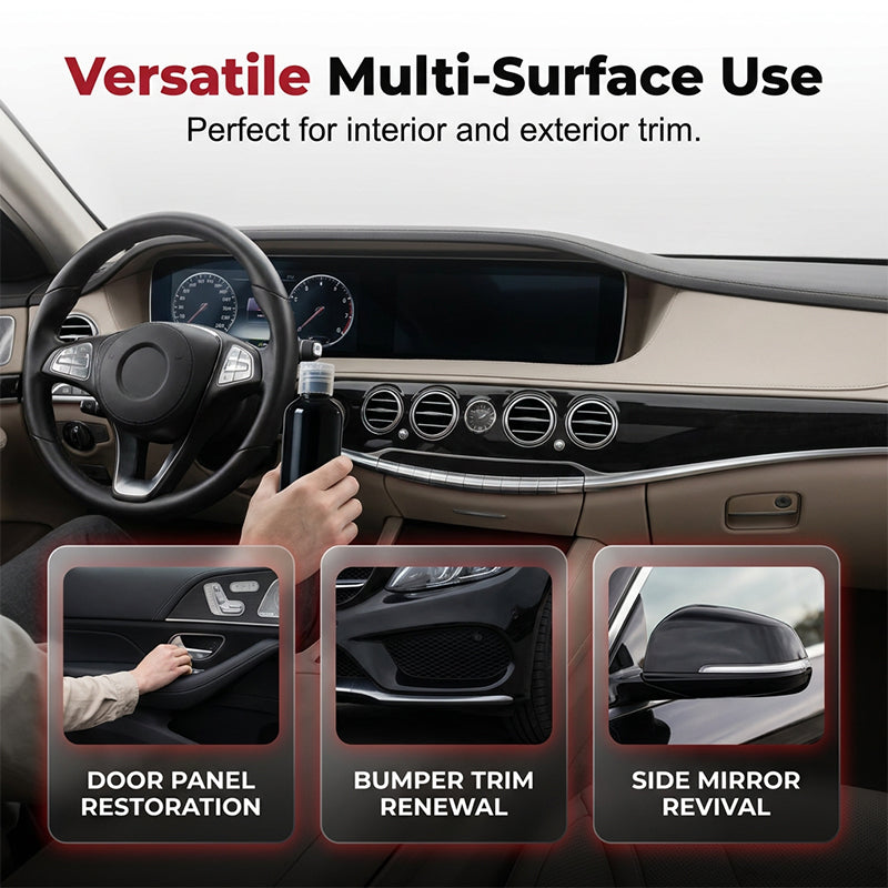 Produit professionnel pour raviver les plastiques automobiles