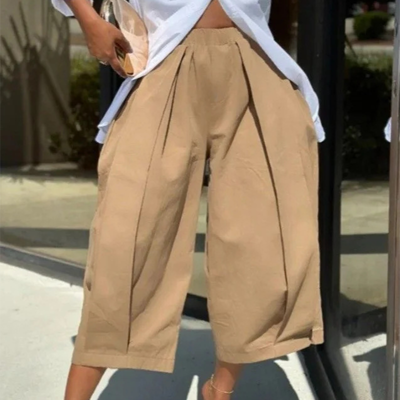 👖 PROMO LIMITÉE 50% DE RÉDUCTION ! ✨ Pantalon Large à Plis – 7 Couleurs, Ceinture Élastique, S-2XL 🍁