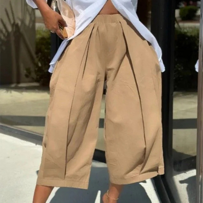 👖 PROMO LIMITÉE 50% DE RÉDUCTION ! ✨ Pantalon Large à Plis – 7 Couleurs, Ceinture Élastique, S-2XL 🍁