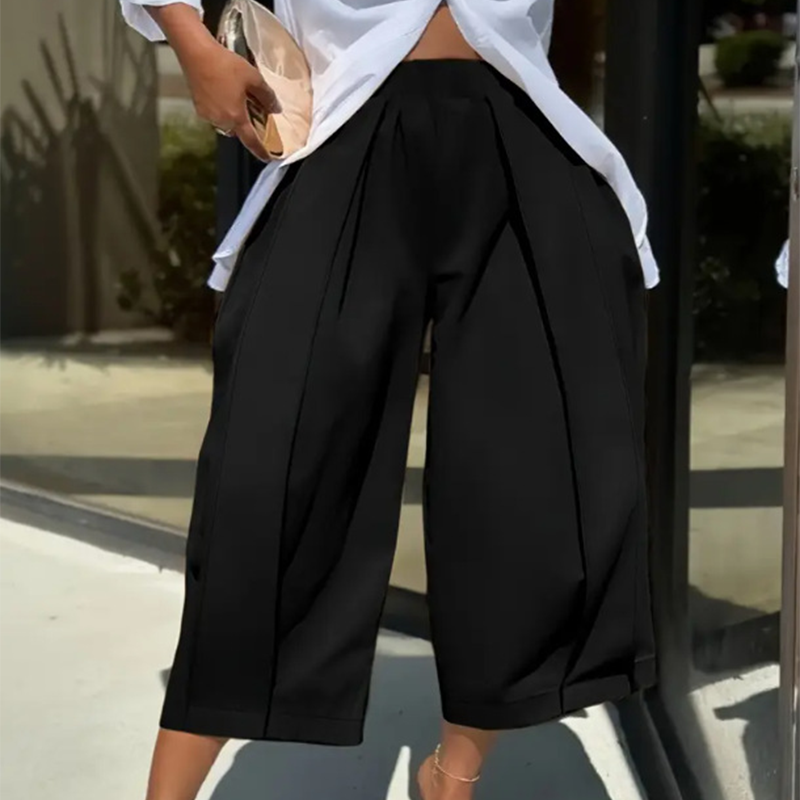 👖 PROMO LIMITÉE 50% DE RÉDUCTION ! ✨ Pantalon Large à Plis – 7 Couleurs, Ceinture Élastique, S-2XL 🍁