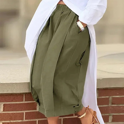 👖 PROMO LIMITÉE 50% DE RÉDUCTION ! ✨ Pantalon Large à Plis – 7 Couleurs, Ceinture Élastique, S-2XL 🍁