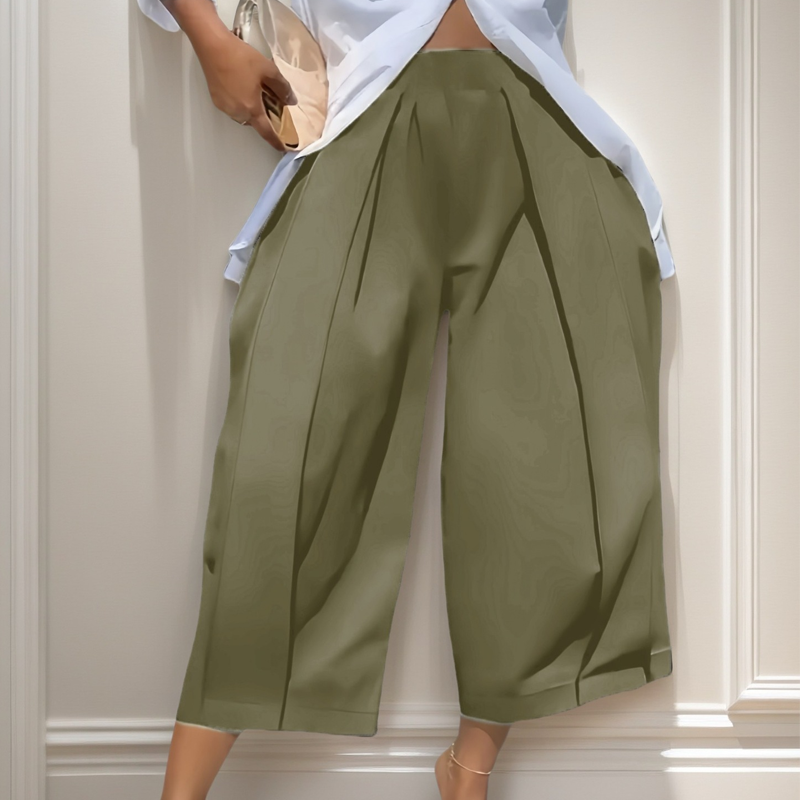 👖 PROMO LIMITÉE 50% DE RÉDUCTION ! ✨ Pantalon Large à Plis – 7 Couleurs, Ceinture Élastique, S-2XL 🍁