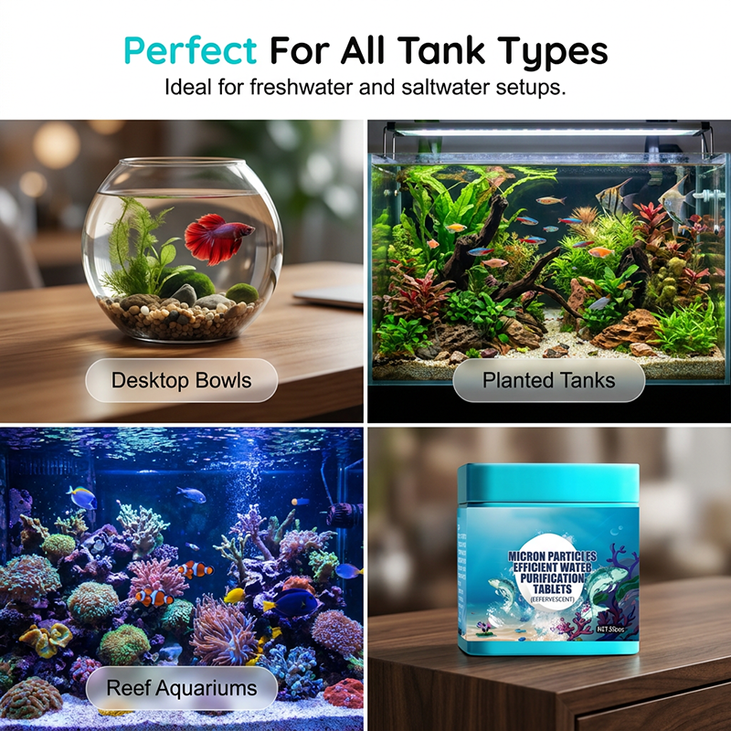 Pastilles Purifiantes Haute Efficacité pour Aquarium