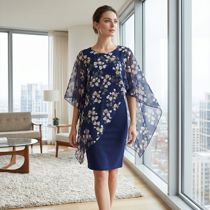 👗 PROMO LIMITÉE 50% DE RÉDUCTION ! ✨ Ensemble Robe et Boléro Fleuri – Élégant, Féminin 🌸