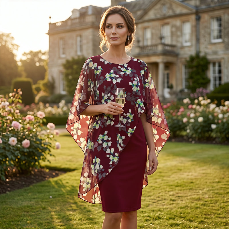 👗 PROMO LIMITÉE 50% DE RÉDUCTION ! ✨ Ensemble Robe et Boléro Fleuri – Élégant, Féminin 🌸