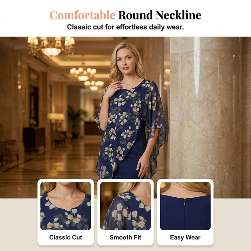 👗 PROMO LIMITÉE 50% DE RÉDUCTION ! ✨ Ensemble Robe et Boléro Fleuri – Élégant, Féminin 🌸