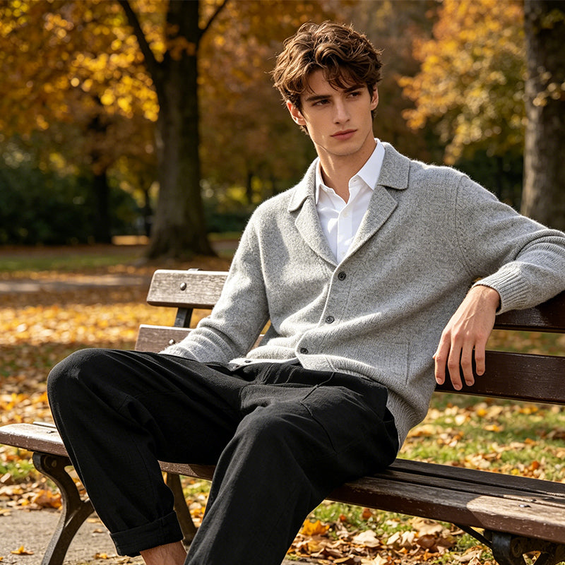 Pantalon pour homme à cordon de serrage, coupe ample et décontractée
