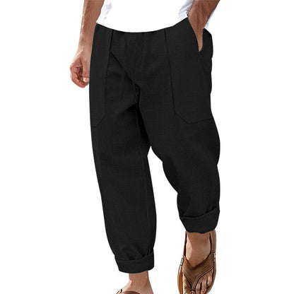 Pantalon pour homme à cordon de serrage, coupe ample et décontractée