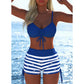 🩱🏖️ DERNIER JOUR 50% ! Ensemble Bikini Femme – Haut à Cordon Réglable & Shorty Boxer, Tissu Élastique, Motifs Vibrants, Parfait pour la Plage & la Natation ✨