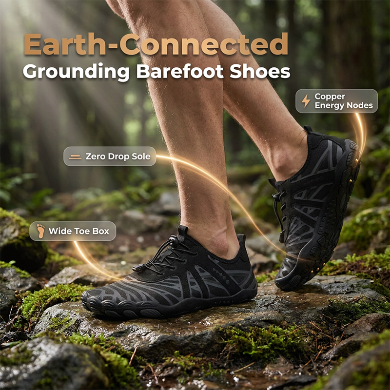 Chaussures Barefoot de Mise à la Terre avec Pastille en Cuivre