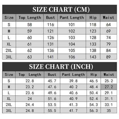 Ensemble 2 Pièces Femme : Haut Imprimé et Pantalon Assorti