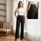 Pantalon large taille haute pour femme