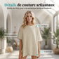 🔥 55 % de réduction 🌼 Haut femme col bateau, coupe large, unicolore ✨
