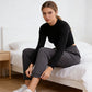 Pantalon fuselé à poches pour femmes, grandes tailles