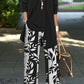 Ensemble Femme Imprimé Fleuri - Haut Manches Longues et Pantalon